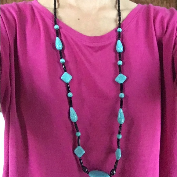 Beautiful handmade turquoise necklace - Picture 6 of 6
